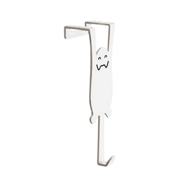 Perchero para colgar detrás de la puerta, sin perforaciones, para colgar en la pared, plegable, con estructura de metal, para dormitorio, organizador de armarios de cocina, resistente,