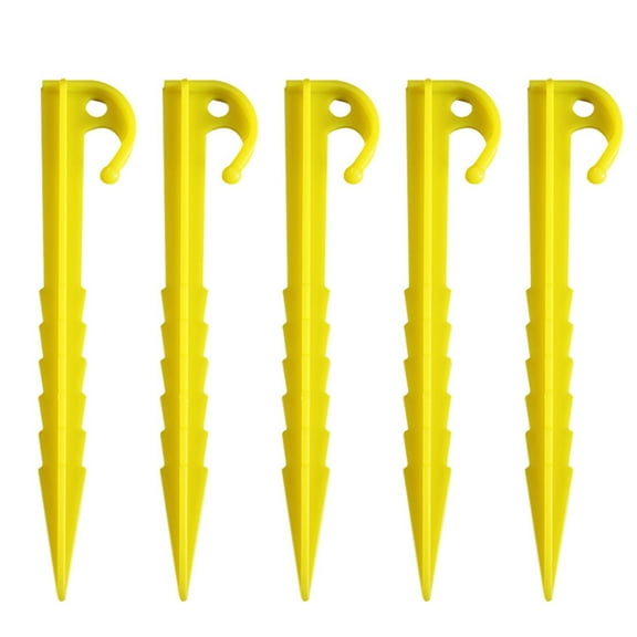 Opolski 5Pcs Ground Nail Sawtooth Stable Thick High Hardness Tent Stakes for Camping