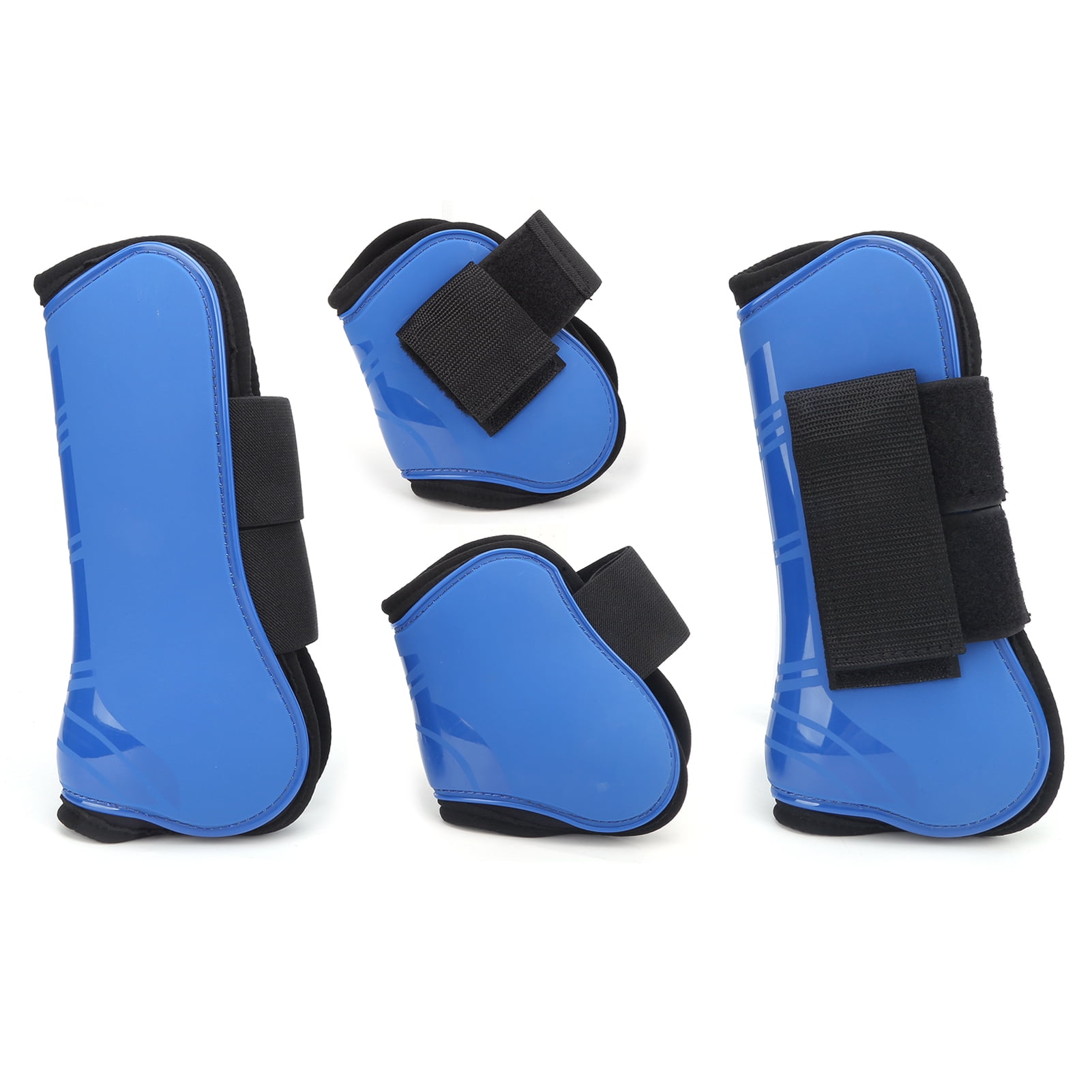 Horse Tendon Boots Adjustable Straps Excellent Adjustable Horse Leg Boots For Shooting For Riding Shock Absorbing For Jumping Protection For Hunting