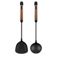 thumbnail image 1 of Iron Spatula & Spoon Set with Wood Handle - Heat Resistant and Easy to Clean!, 1 of 8