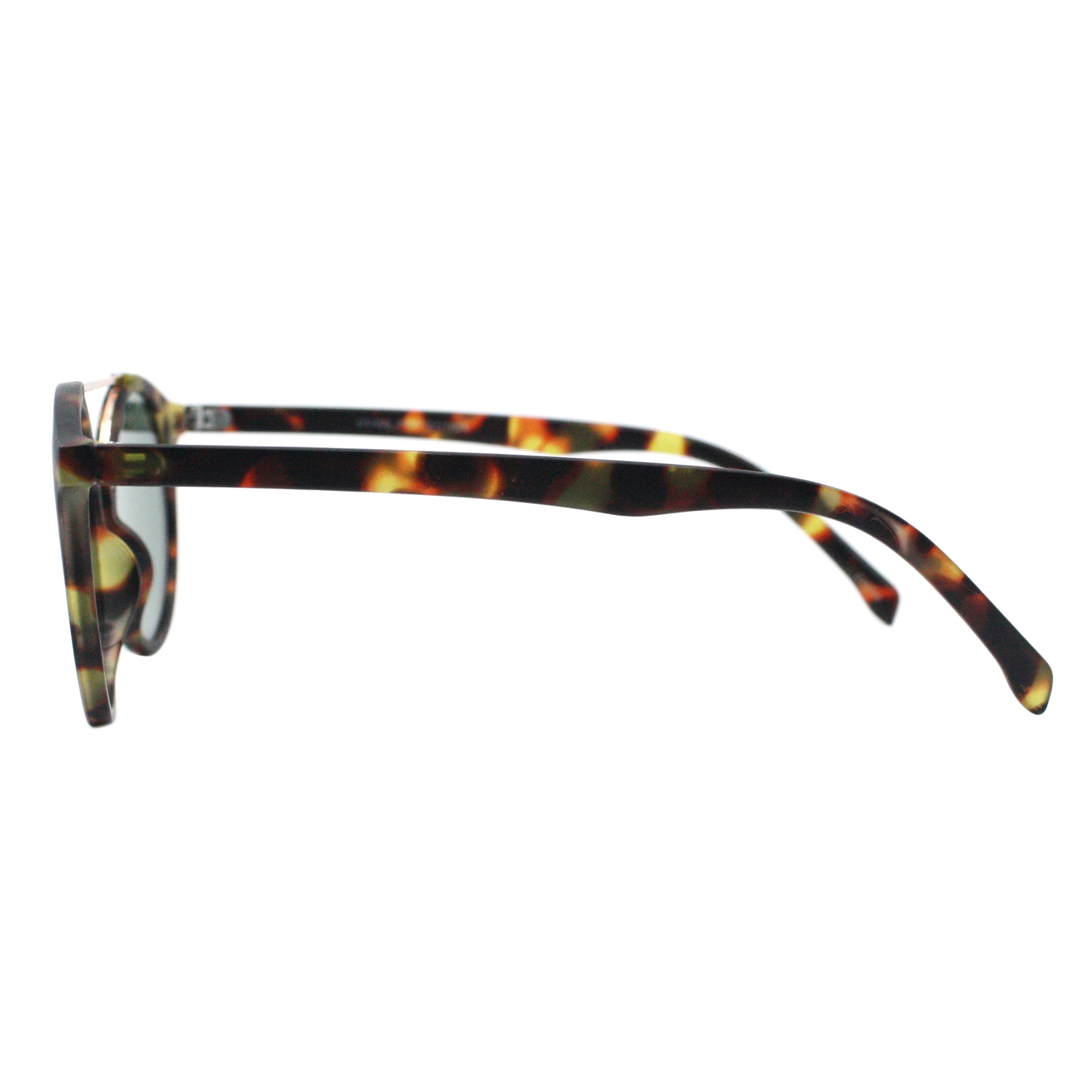 Unisex Panto Sunglasses Double Metal Bridge Round Frame UV 