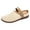 Beige, variant on Wensltd Women Wide Width Shoes Comfortable Round Toe Slip-on Knit Shoes Casual Work Walking Shoes Black