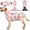 Pink, variant on HQREA Pet Recovery Suit for Dogs Cat After Surgery, Prevent Licking Dog Abdominal Wounds Bandages