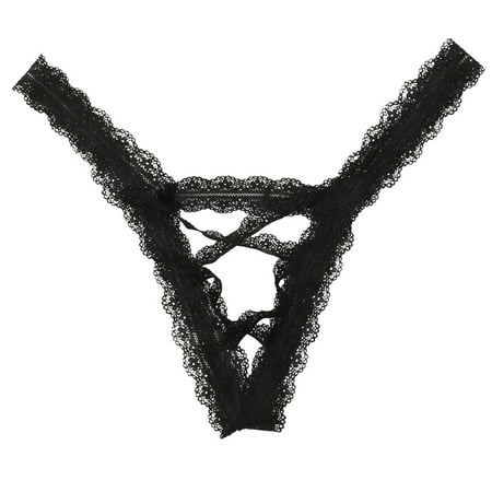 

Outfmvch Women Underwear Brief Lace Flowers Low Waist Panties Lingerie Thongs Underwear