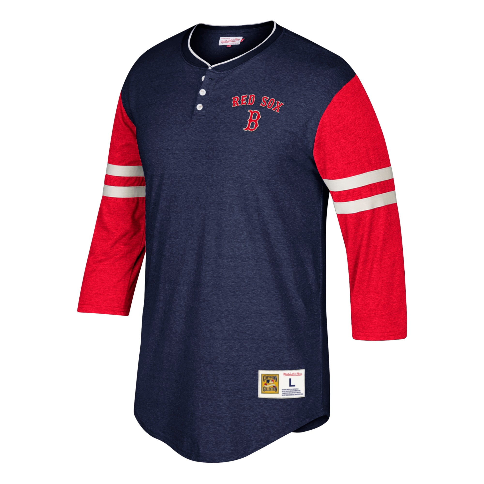 MLB 3//4 Sleeve Henley Shirt Mitchell /& Ness Pittsburgh Pirates Home Stretch T-Shirt