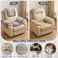 thumbnail image 6 of TSOVTHRID Hummingbird Butterfly Daisy Watercolor Print Recliner Slipcovers, Removable Non-Slip Lazyboy Couch Chair Cover Armrest Pad with Storage Pockets, Furniture Protector for Living Room(4 Pcs), 6 of 7