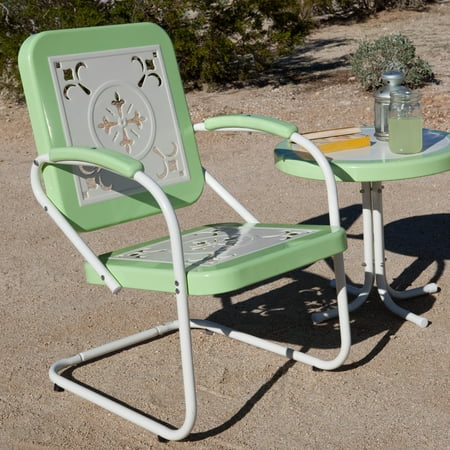 metal retro chairs chair arm outdoor coral coast cove paradise patio furniture rocking hayneedle porch lounge garden houzz