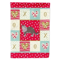 Carolines Treasures CK5708GF Siberian Forest 1 Cat Love Flag Garden Size Small multicolor