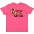 thumbnail image 3 of Inktastic Cutest Little Cookie Cute Christmas Gingerbread Man Youth T-Shirt, 3 of 5