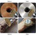 thumbnail image 4 of Set of 12 Metal Brushes for Drill, Brass Metal Brushes, Metal Polishing Brushes with Brush, 4 of 5