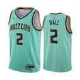 thumbnail image 3 of LaMelo Ball 2020 NBA Draft Charlotte Hornets Teal Icon Jerseypangjing, 3 of 3