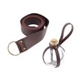 thumbnail image 1 of Accesorios de disfraces de caballero medieval para hombres con botella de agua de vidrio Cinturón de cuero de PU Tamaño universal Fiesta de Halloween Yuyangstore Traje medieval, 1 of 8