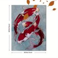 thumbnail image 3 of Triple Koi Fish Canvas Print, Suitable for Living Room, Office, Hotel, Restaurant Decor, 3 of 8