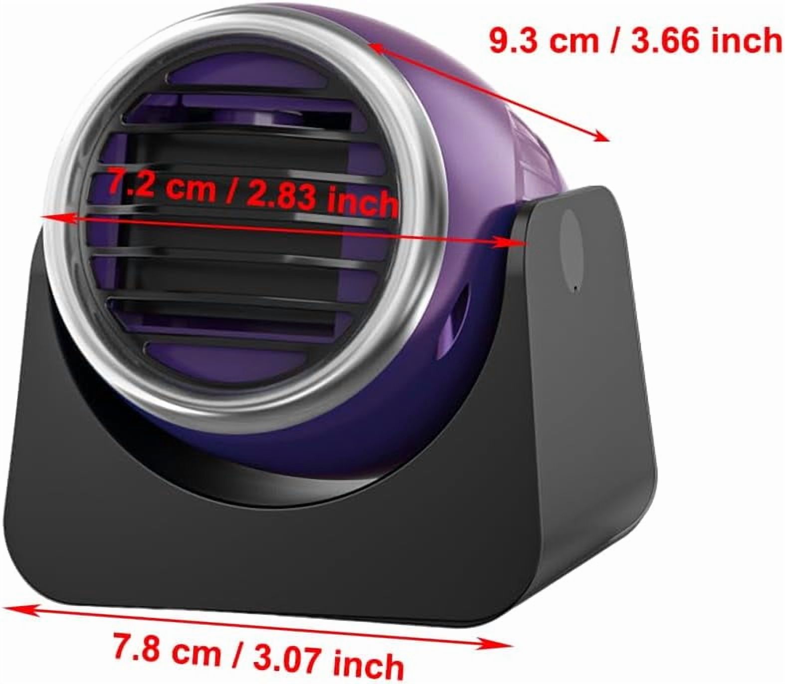 Portable Car Heater, Defroster for Windshield, 12V 120W Window Defroster, 2 in1 Fast Car Heater , Plug-in Cigarette Lighter Defroster Winter Weather Heater for All Cars, Purple