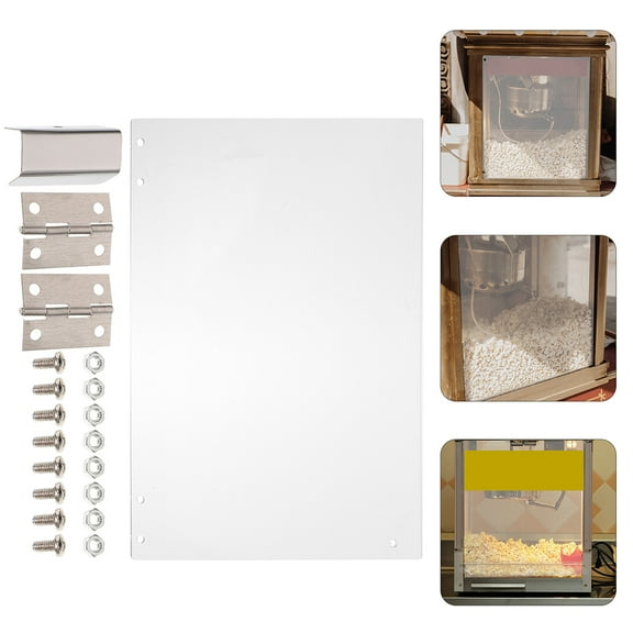 Masteelf Popcorn Machine Protector Panel Popcorn Machine Clear Panel Protective Popcorn Machine Plastic Baffle
