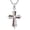 E+Wooden Cross, variant on Wooden Cross Necklace 925 Sterling Silver Cross Pendant Necklace Religious Jewelry Gifts for Women Men
