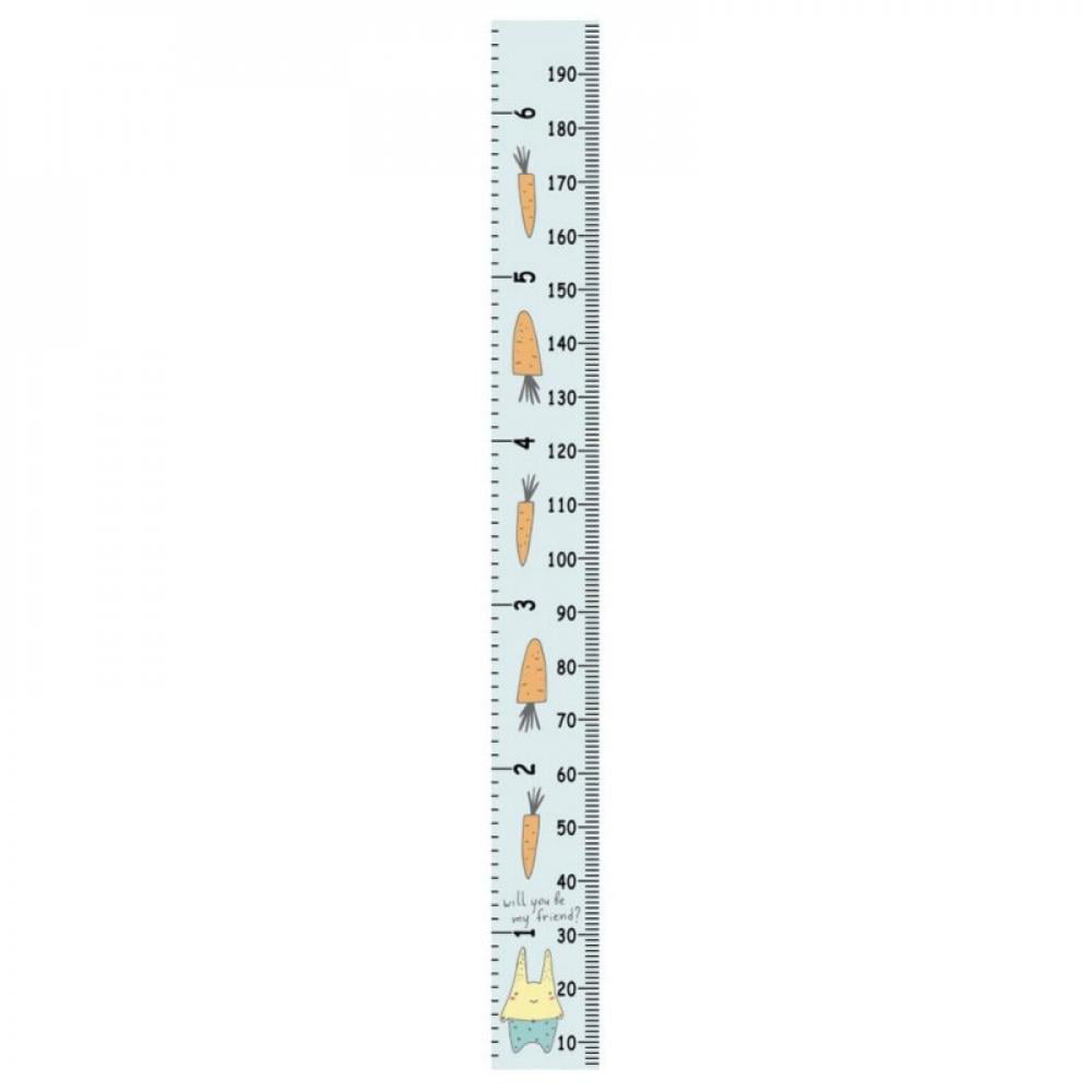 Height Growth Chart Hanging Measurement Ruler Kids Room Wall Wood Frame Decor 