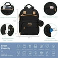 thumbnail image 4 of Kabaqoo Large Baby Diaper Backpack, Multifunction Waterproof Mom Bag with Changing Pad, black, 4 of 7