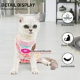 thumbnail image 3 of Cat Recovery Suit - Anti-Lick Wound Protection, Breathable E-Collar Alternative, Size L (8.5-11 lbs), Doughnut Pattern, 3 of 4