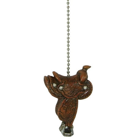 - Western Cowboy Horse Saddle Ceiling Fan Pull
