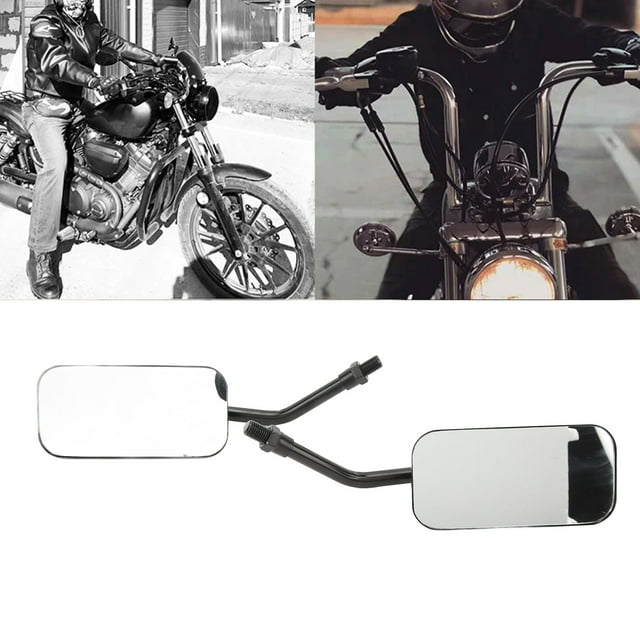 Espejo retrovisor, espejo retrovisor para motocicleta, espejo retrovisor cuadrado, espejo retrovisor para motocicleta, rendimiento de alta gama