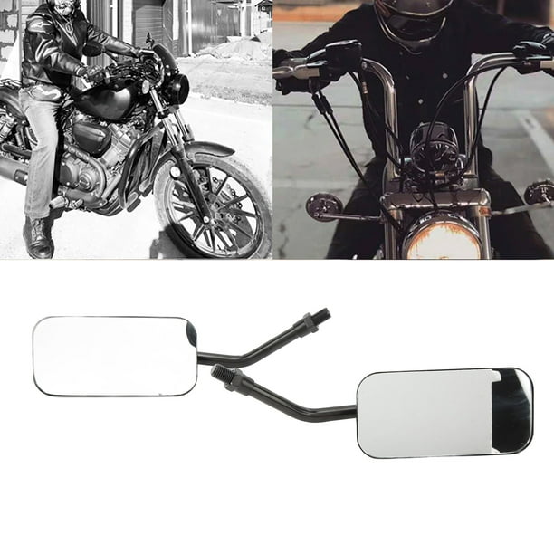 Espejo retrovisor, espejo retrovisor para motocicleta, espejo retrovisor cuadrado, espejo retrovisor para motocicleta, rendimiento de alta gama