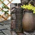 thumbnail image 2 of 45.67''H Water Fountain Outdoor with Planter Pot 5 Tiers Cascading Waterfall Garden Fountains Indoor LED Lights Water Feature Decor for Porch Patio Backyard Deck, 2 of 8