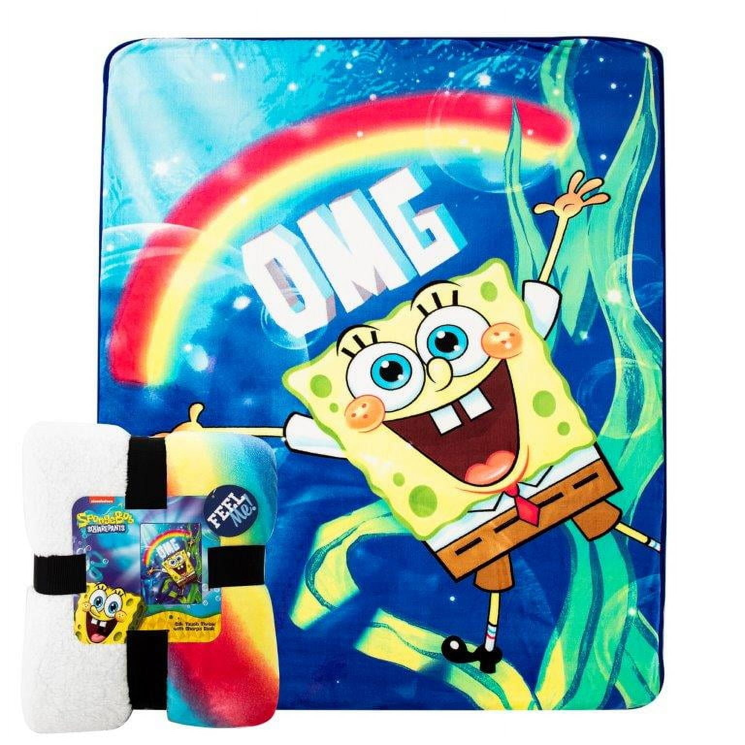Spongebob Omg Silk Touch Sherpa Blanket Twin Size