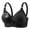 Black, variant on Tao Tao Sports Bras For Women Comfortable V-Neck No Underwire Bra Push Up Adjustable Strap Breathable Soft Bras Valentine's Day Beige M