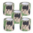 thumbnail image 3 of (Juego de 5 uds) Cinta adhesiva autoadhesiva no tejida para exteriores, cintas de camuflaje para caza (camuflaje de humedal), 3 of 8