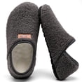 thumbnail image 3 of Women's and men's slippers, plush slippers, warm and anti-slip home slippers and socks, 3 of 6
