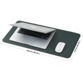 thumbnail image 3 of Dual-Sided Desk Pad, Leather Desk Mat, Natural Cork Desk Pad Protector, Large Mouse Pad for Desk, Waterproof Desk Blotter Pad, Desk Writing Pad for Office Work/Home (23.6"x11.8"), 3 of 4