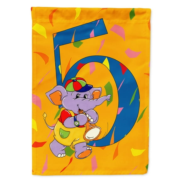Carolines Treasures APH2163GF Happy 5th Birthday Age 5 Flag Garden Size  Small multicolor