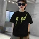 thumbnail image 4 of Ropa de lujo con estampado de letras para niños, camisetas de algodón para niñas y niños, camisetas divertidas de verano para bebés y niñas, camisetas de manga corta para niños, 4 of 5