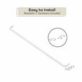 thumbnail image 4 of Achim Fantasia White Single Curtain Rod, 18-28", 2.5" Projection, 4 of 5