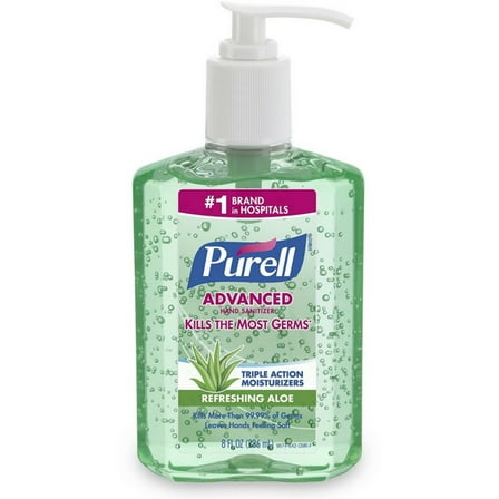 Purell Hand Sanitizer with Aloe 8 oz (Pack of 6)