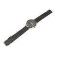 thumbnail image 3 of Reloj de cuarzo para hombre, resistente al agua, con batería de 150 mAh y correa de acero inoxidable, color negro, para adolescentes., 3 of 14