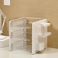 thumbnail image 4 of Multi-Tier Desktop Pegboard Storage Organizer, Stationery and Holder Rack for Home Office and Desk Organization, Versatile Workspace Management System, 4 of 6