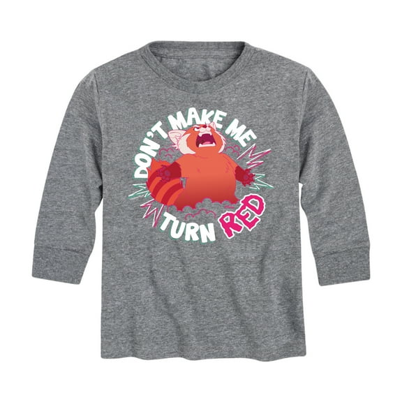Turning Red - Don't Make Me Turn Red - Youth Long Sleeve Graphic T-Shirt