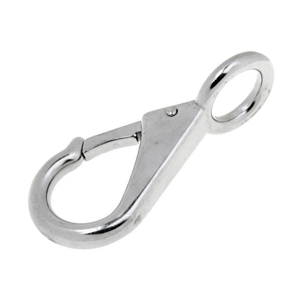 Gancho de acero inoxidable 304 de grado marino para vela de barco, con cierre a presión, 1,9/2,75/3,15 2.5 9cm