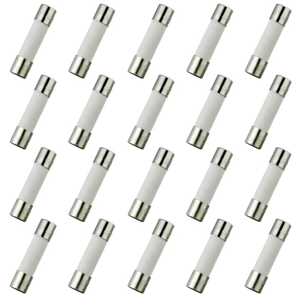 Fusibles cerámicos BOJACK T6.3AH250V 6.3 A 250 V de acción lenta (paquete de 20)
