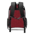 thumbnail image 2 of Easygdp Burgundy Floral Clear Backpack, Transparent Bookbag for School for Women Men, Capacity Clear Bag for College, Travel, 2 of 7