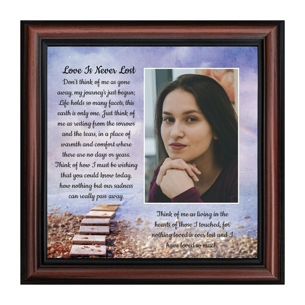Memorial Picture Frames Sympathy Gift, Condolence Card, Photo Frames