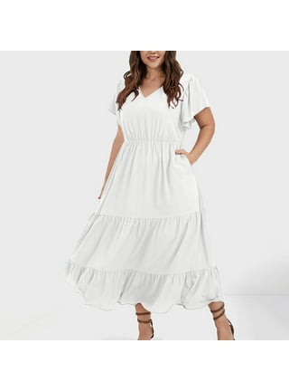 White dress cheap size 20