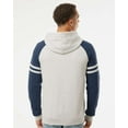 thumbnail image 3 of JERZEES Nublend Varsity Colorblocked Raglan Hooded Sweatshirt, 3 of 5
