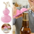 thumbnail image 2 of TIEVOSA Functional Gourd Shaped Wall Mounted Refrigerator Portable 3D Water Bottle Cap Opener Convenient Storage, 2 of 8