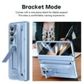 thumbnail image 4 of Dteck for Samsung Galaxy Fold 4 Case with S Pen & Pen Holder, Tempered Glass Screen Protector Hinge Protection PC Case Shockproof Stand Luxury Cover for Galaxy Z Fold 4,Blue, 4 of 8