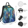 thumbnail image 2 of Yiaed Colorful Winged Dolphin Print Lightweight Backpack Travel Backpacks Hiking Daypack for Women Men, 2 of 5