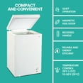 Koolatron Ktcf99 3.5 Cu. Ft. Chest Freezer White Koolatron 3.5 cu ft Compact Chest Freezer 99L White Manual Defrost Deep