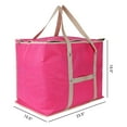 thumbnail image 2 of Unique Bargains 1 Pack Clothes Storage Bags Moving Bags Rose Red 24*20*16in, 2 of 7